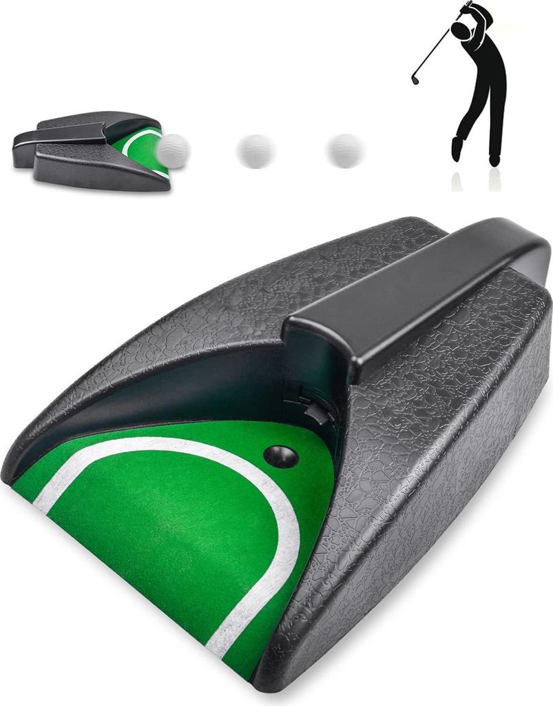 Golfball-Rückgabe-Putting-Einheit, Automatische Rückgabemaschine, Indoor-Golf-Putting-Loch, Batteriebetriebenes Üben, Geeignet zum Üben zu Haus...