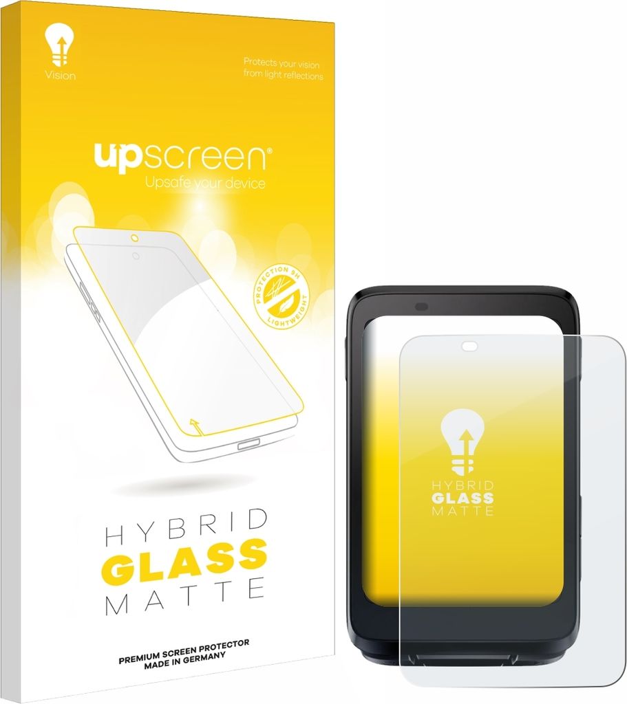 upscreen Entspiegelungs Schutzglas für igpsport BiNavi Schutzfolie Panzer Folie Glas Display Schutz matt