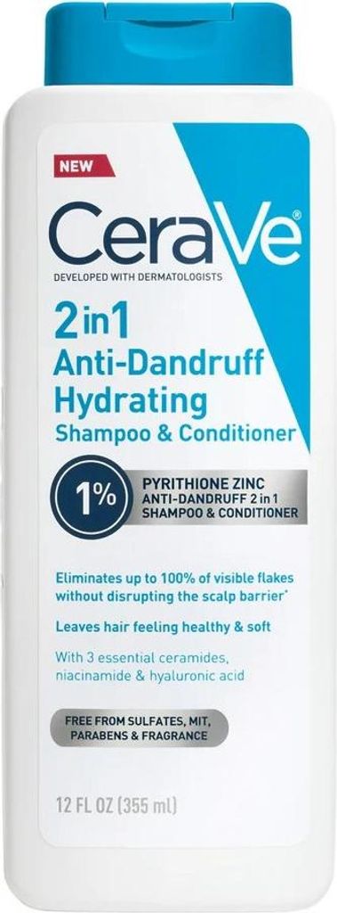 Shampoo und Spülung 2in1, CeraVe, Anti-Schuppen, mit Produktbild 