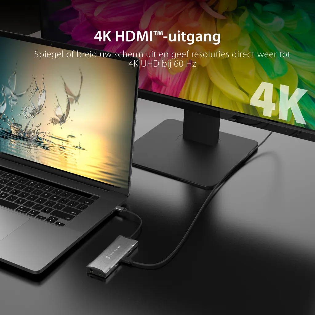 Station d'accueil USB-C Multi-Écran j5create JCD397-N de 100W Gris - 14