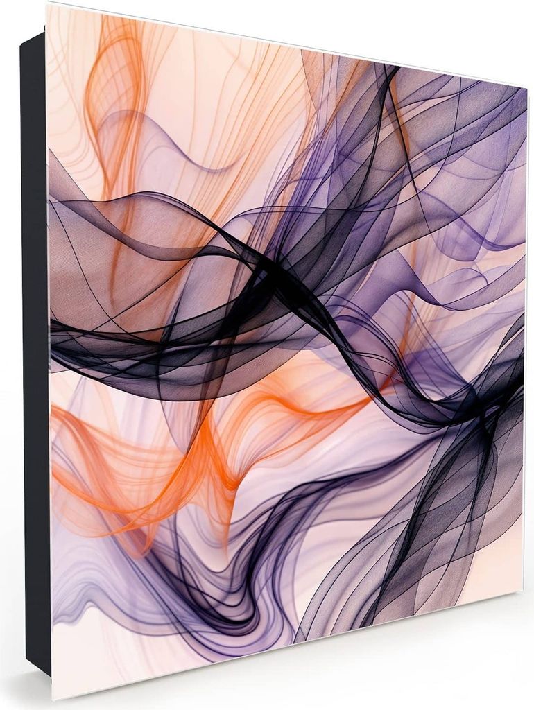 Nachbildung-Schlüsselkasten, Magnetpinnwand und Memoboard mit Glasfront Motiv Abstrakte Bewegung