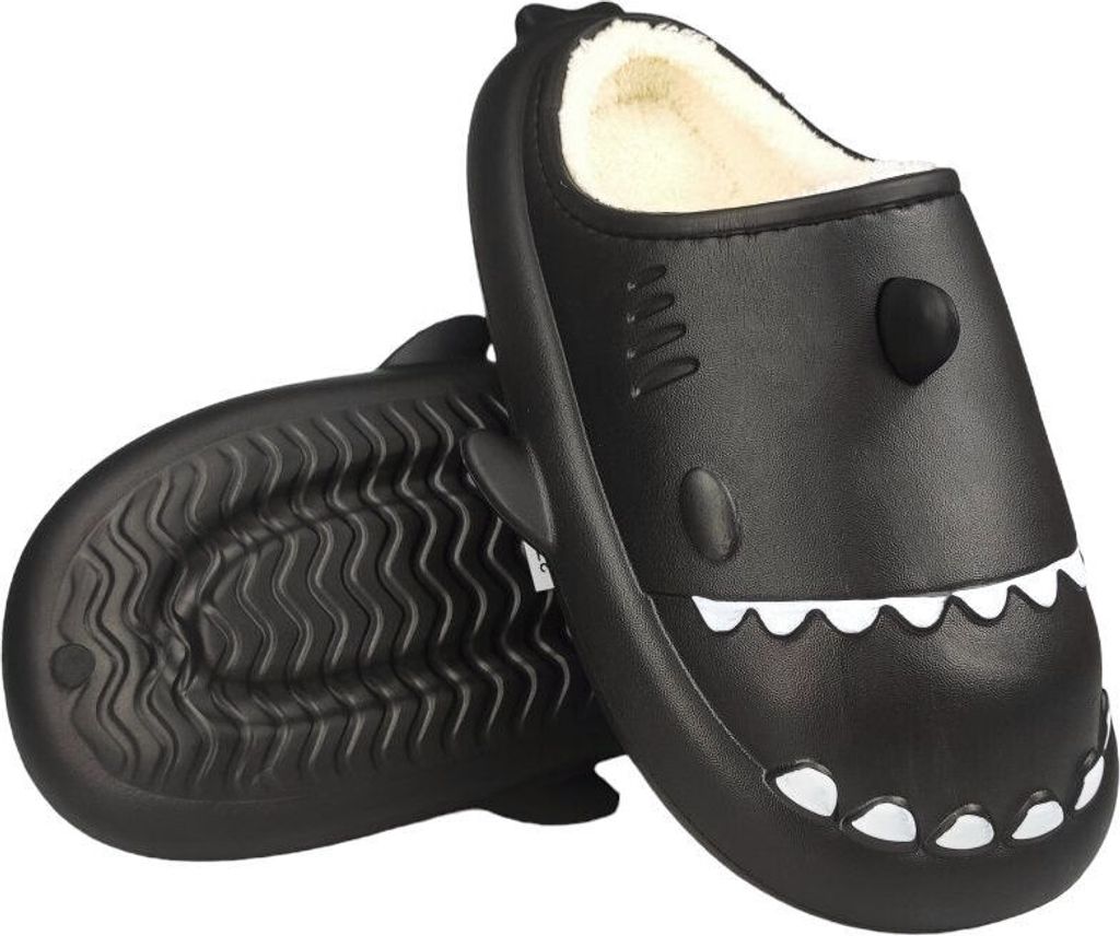 Damen Herren Hausschuhe Schaumstoff Isoliert Slippers Mior Schwarz Gr.37/38