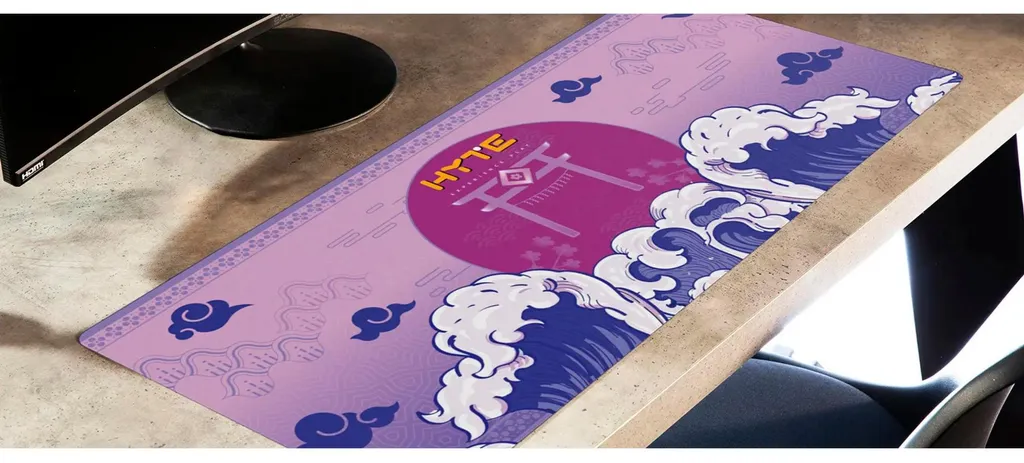 Tapis de souris gaming HYTE Eternity violet et grand format XXL - 2