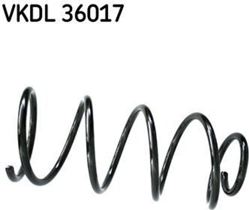 SKF VKDL 36017 Fahrwerksfeder OE 30666204 kompatibel mit C30, S40, V50