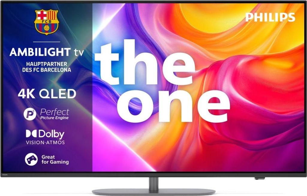 Philips 55PUS9060/12 The One 55 Zoll 4K QLED Ambilight TV grau