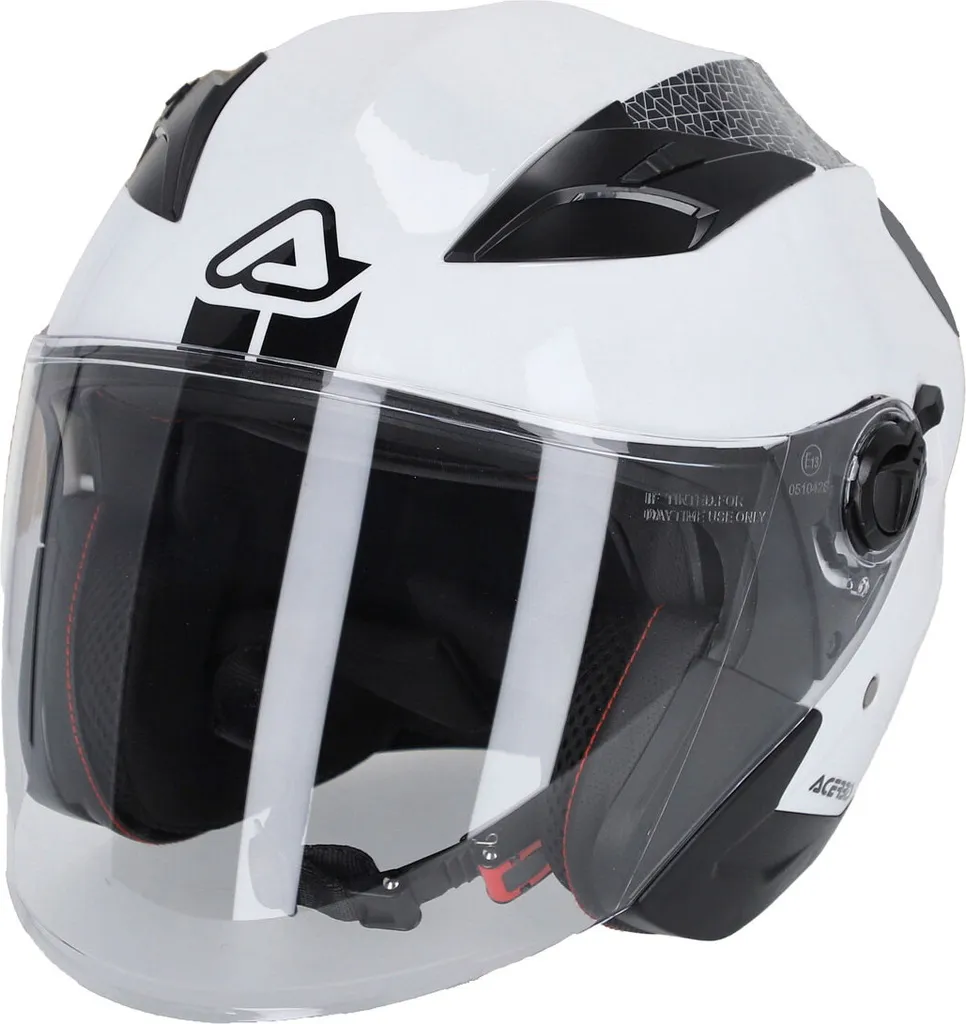 ACERBIS Firstway 2.0 22.06 Blanc Brillant : Casque Jet Léger Taille XS