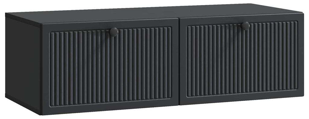 "2026 Moderne"Wandmontierter TV-Schrank( 1PC) - moderne Fernsehschrank - Medienmöbel - Schwarz 98x41x30cm Holzwerkstoff - TV-Schränke BestMöbel ...