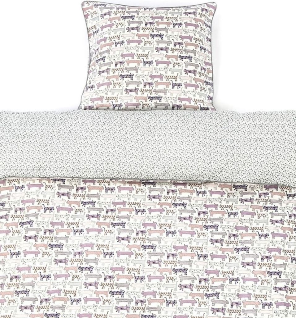 Smallstuff Bettbedeckung Baby Kätzchen/Blumen 70 x 100 cm