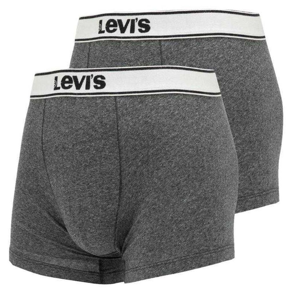 Levis - Boxershorts für Herren (2er-Pack) PP7450 (S) (Grau)