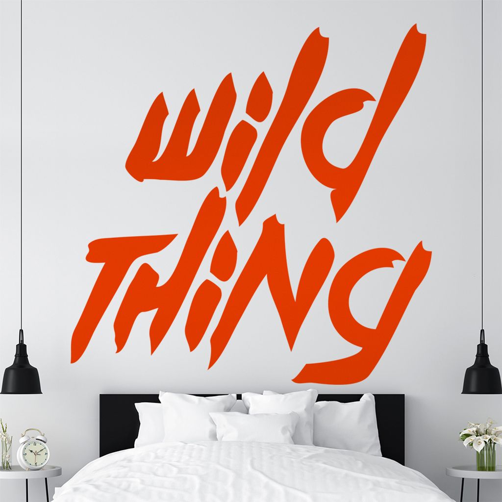 KIWISTAR Wild Thing - Wildniss Umwelt Rebell Wandtattoo in 6 Größen - Wandaufkleber Wall Sticker - Dekoration, Küche, Wohnzimmer, Schlafzimmer, ...