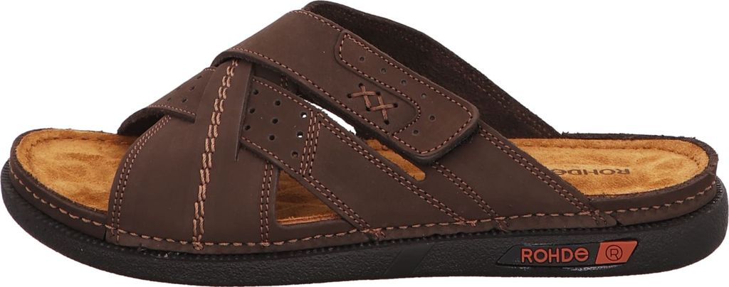 Rohde Herren Pantolette Leder Riemen gekreuzt Produktbild 2