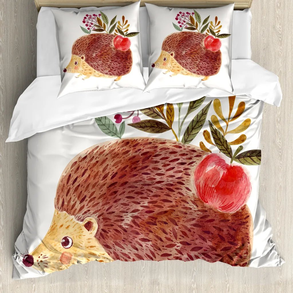 Set Copripiumino Riccio Acquerello Abakuhaus 155x220 Antiallergico