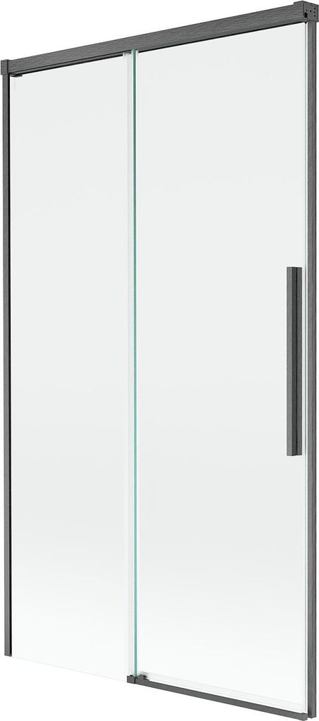 Mexen Rox Badewanne Paravent 2-flügelig zum Schieben 100 x 150 cm, transparent, Chrom - 8C9-100-003-01-00