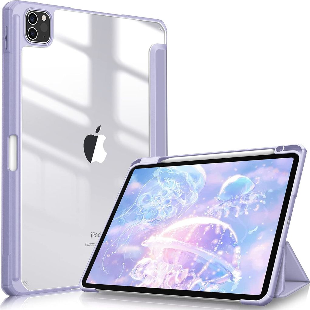 Fintie Hybrid Hülle für iPad Pro 11 2022/2021 (3./4. Generation) mit Stifthalter - Stoßfeste Schutzhülle mit transparenter Hartschale auf der R...