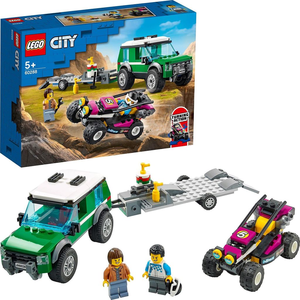 LEGO 60288 City Rennbuggy-Transporter, Set de jouets avec Image du produit 