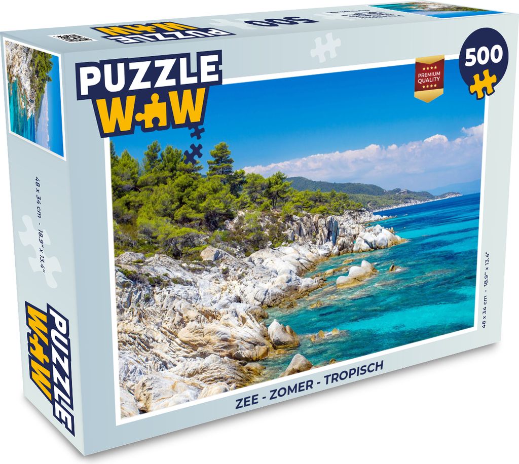MuchoWow Puzzle 500 Teile Meer - Sommer - Tropisch - 500 Teile - Kinder - Selberbauen - Puzzlespiele