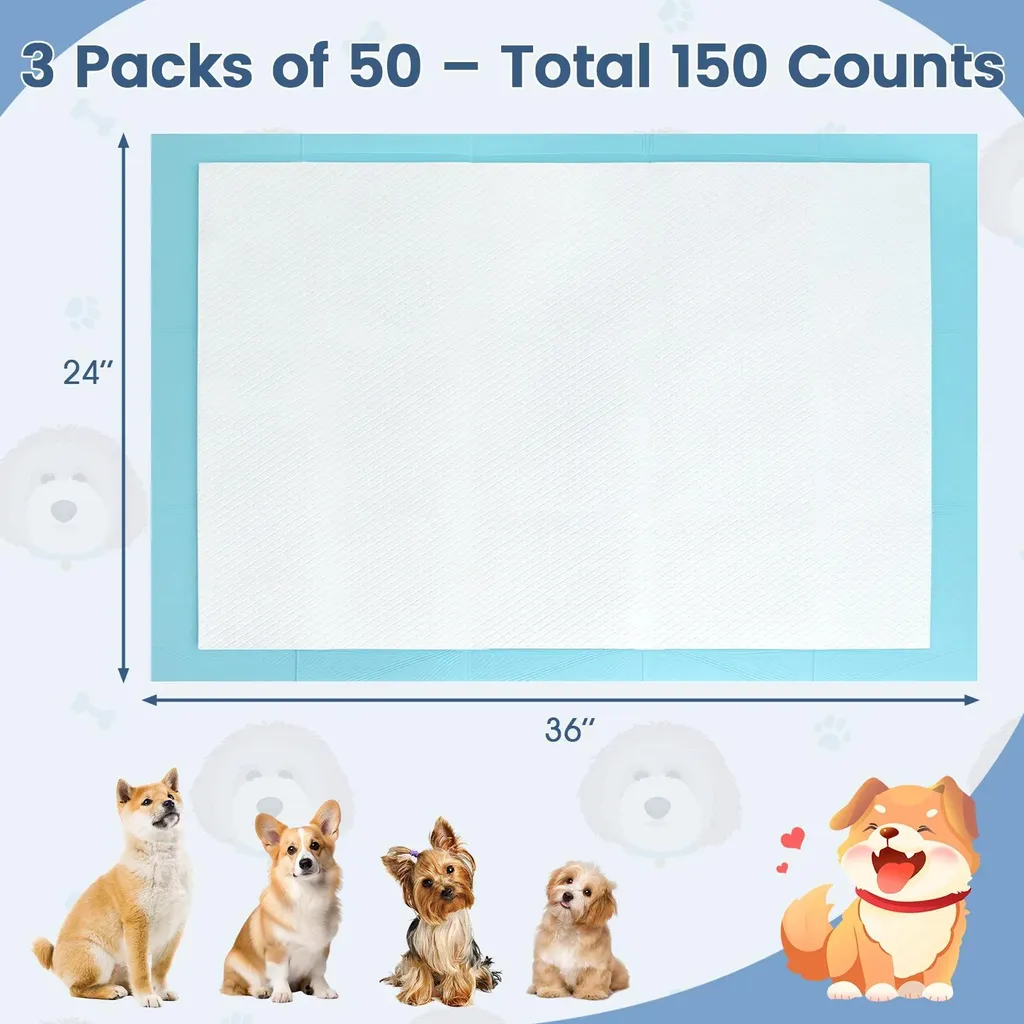 Couches pour chiens à séchage rapide et ultra absorbantes pour tout âge
