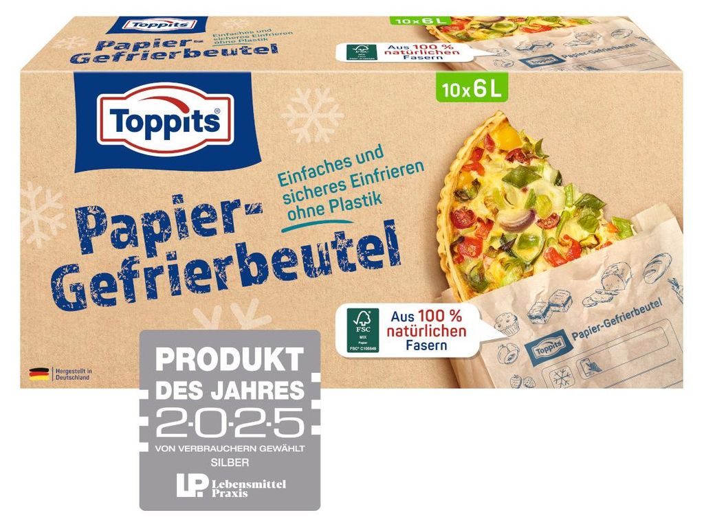 Toppits sacchetti di carta per congelatori da 6 L in carta Immagine del prodotto 