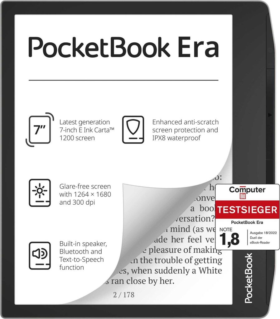 PocketBook Era, zilverkleurig, 16 GB Productafbeelding 