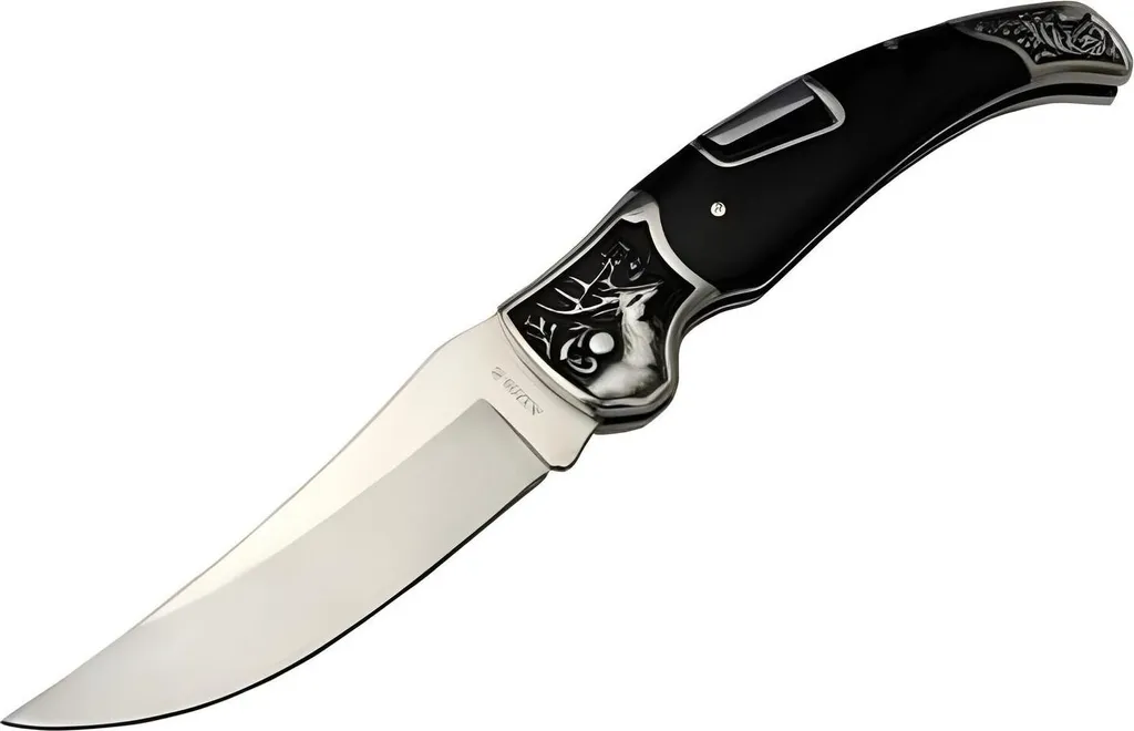 Couteau Pliant de Survie Noir 22,5cm : Un Tranchant Fiable pour l'Outdoor