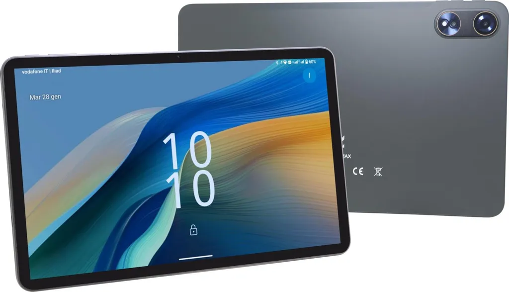Majestic Tab 922 Max Tablette 12 Pouces 4G 128Go avec Android 14 Gris