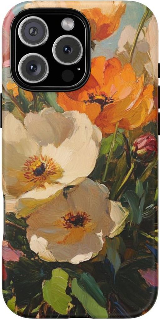 Buntes Blumenbouquet im Ölgemälde-Stil – Hülle Kompatibel mit iPhone 16 Pro Max