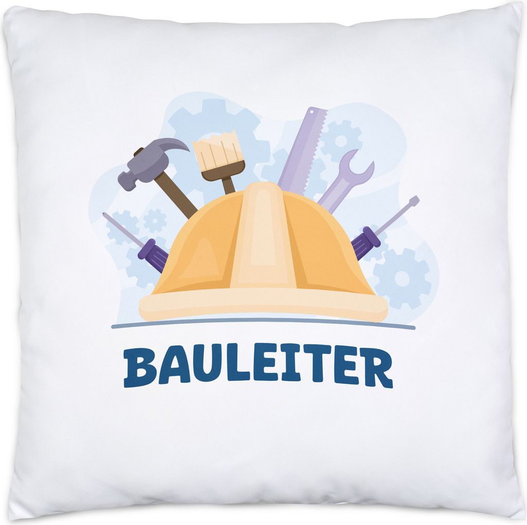 Bauleiter Kissen Bau Bauherr Gebäude Baustelle Arbeit Auftrag Job Bauarbeiter Mitarbeiter Bauleitung Bauarbeit