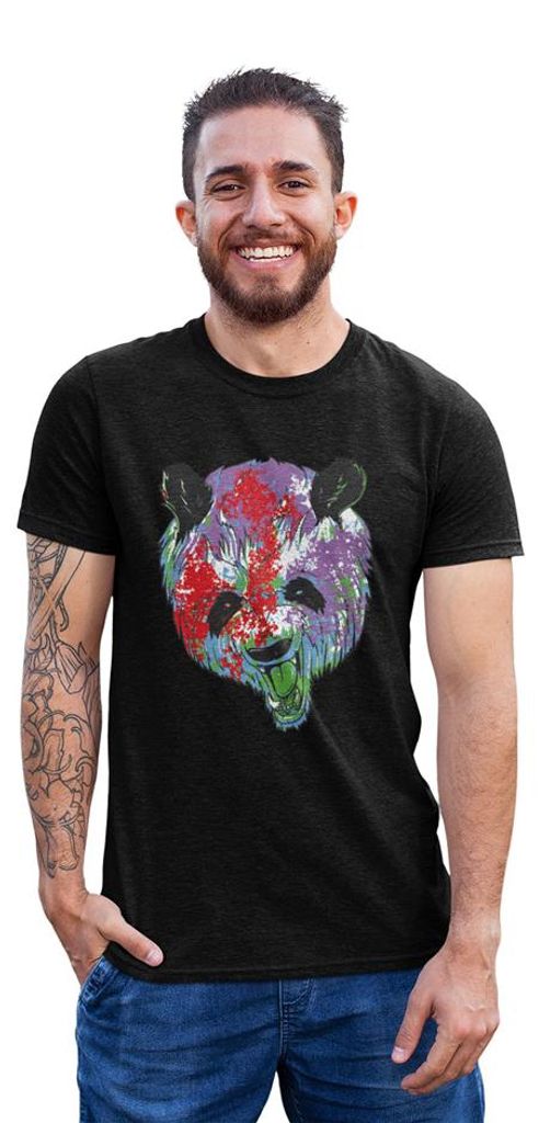 D&B Uni Polo ST00036 Panda Schwarz-Größe 5XL