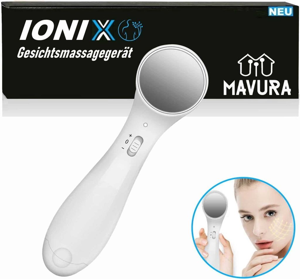 IONIX Gesichtsmassagegerät Ionen Anti Falten Anti-Aging-Gerät Massagestab