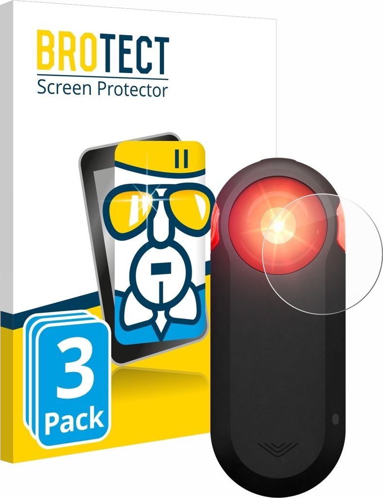 3x BROTECT Schutzglas für Garmin Varia RTL516 Schutzfolie Panzer Folie Glas Display Schutz klar