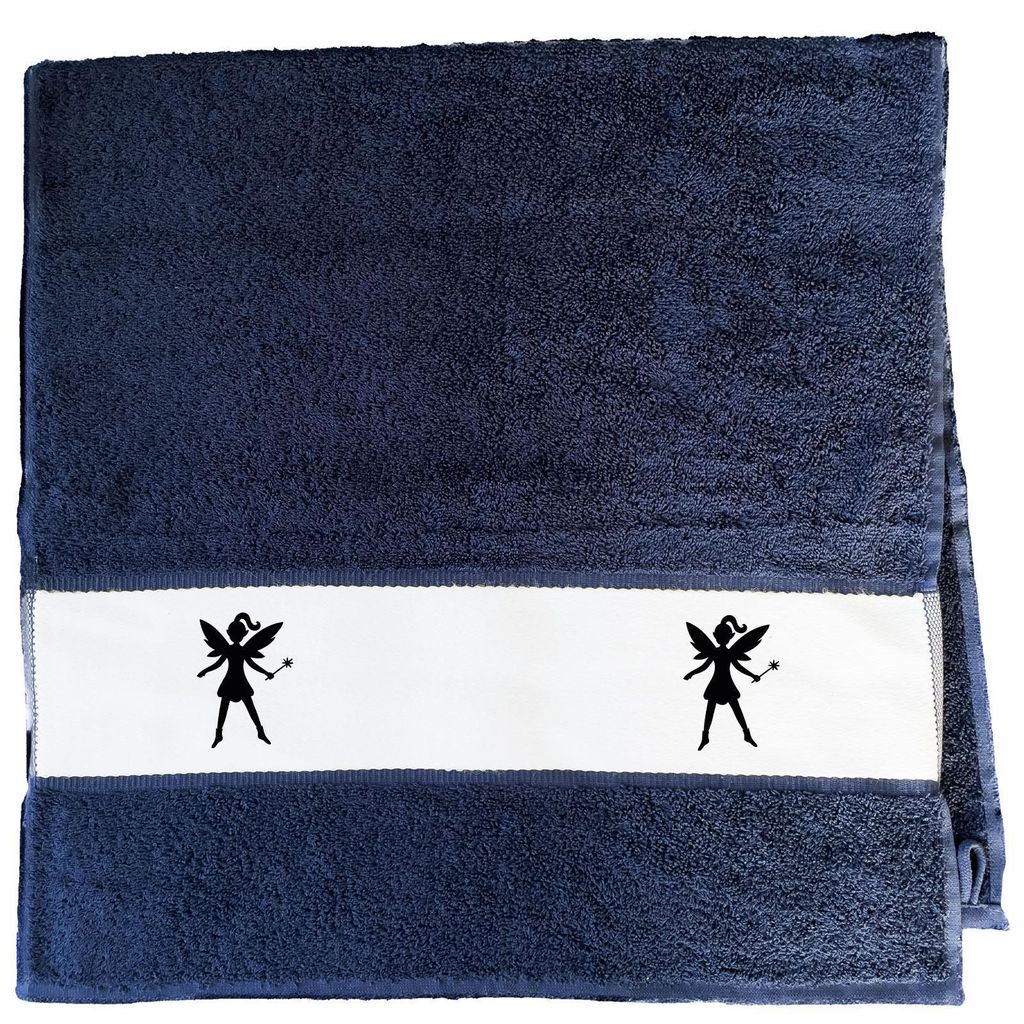 Huuraa Handtuch Fee Fairy 50x100cm French Navy Baumwolle Handtuch Geschenkidee