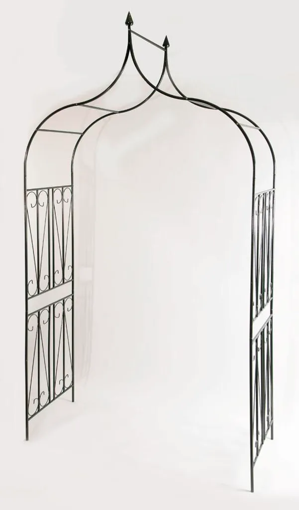 Arche à Roses CLP Arcs de 60 cm en Fer Vert avec Poids Élevé Robuste - 9