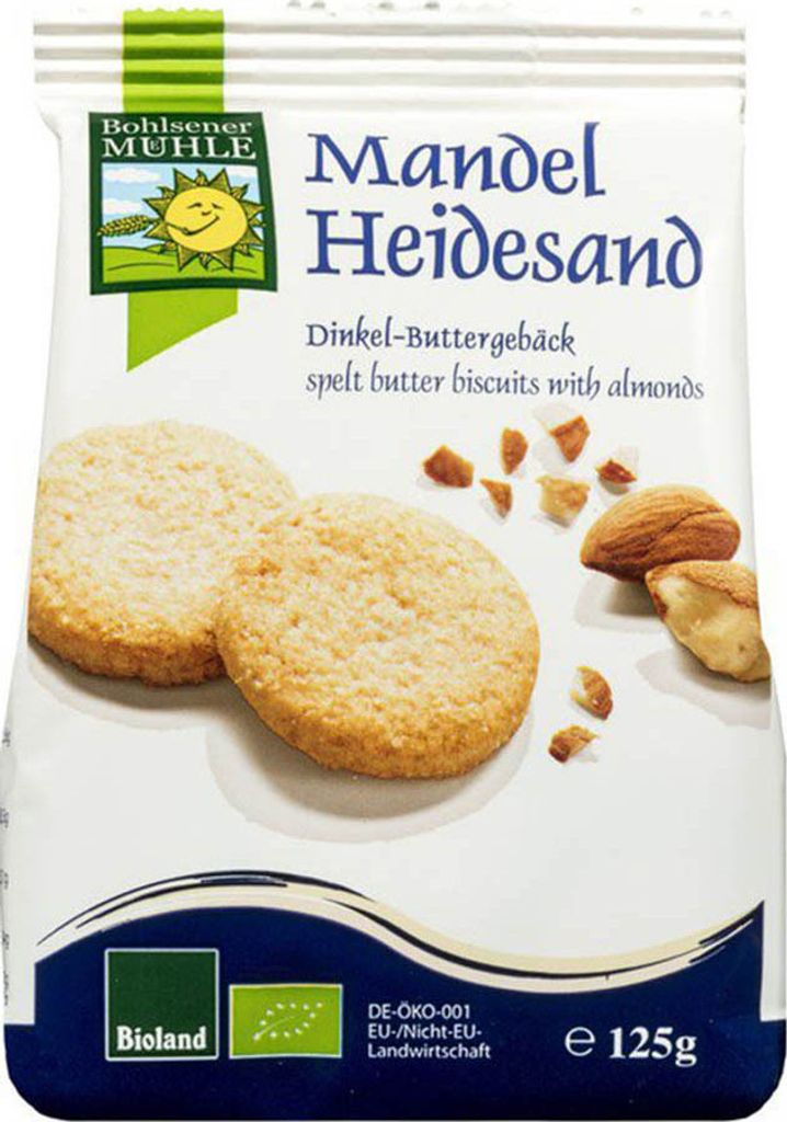 Mandel-Heidesand Dinkel-Buttergebäck 125g Produktbild 