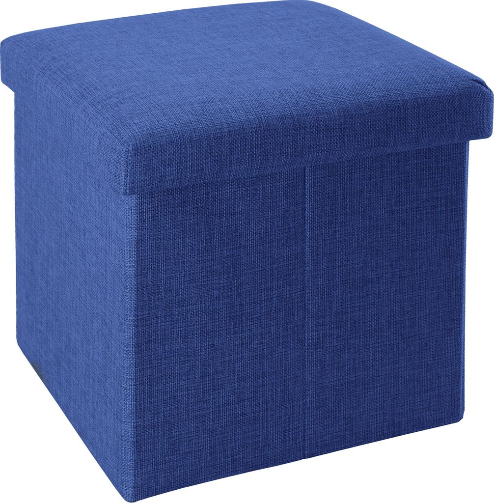 Intirilife Sgabello pieghevole 38x38x38 cm in BLU MARE - Immagine del prodotto 