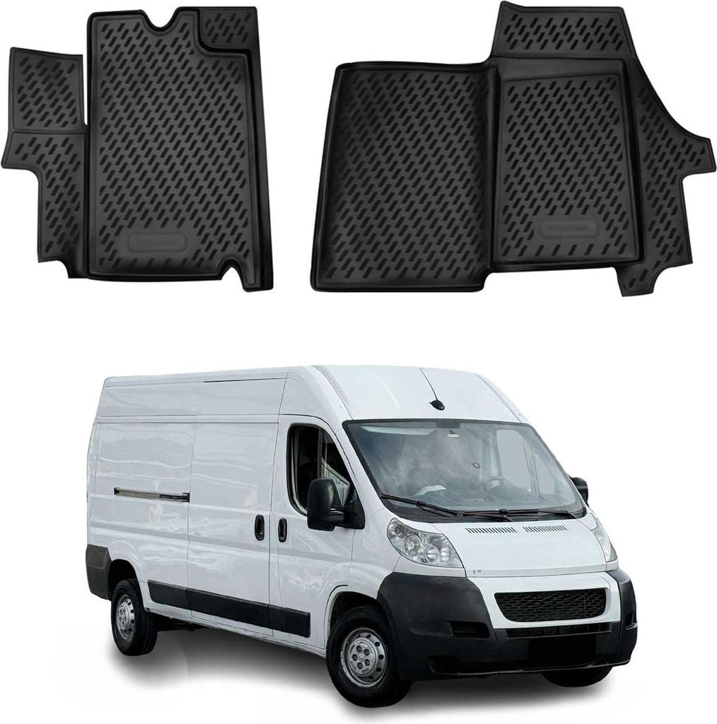 2006-2024 Peugeot Boxer Fußmatten TPE Schwarz 2 tlg