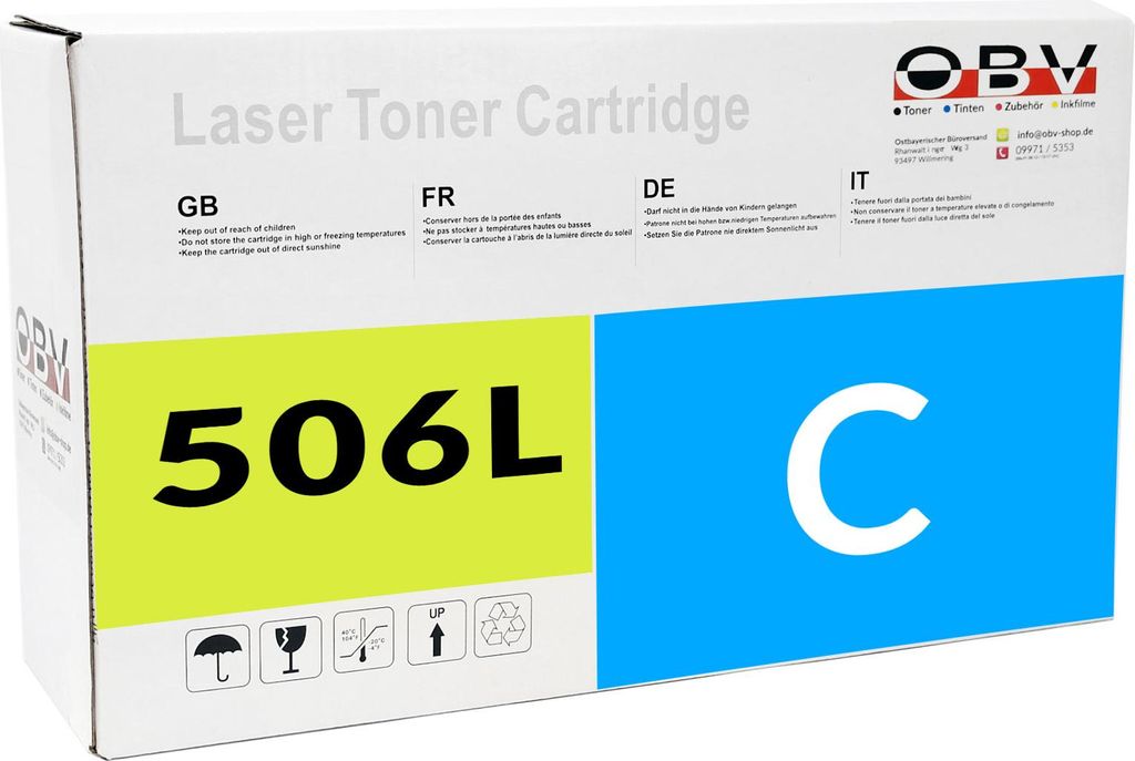 Toner kompatibel Samsung CLP-680 CLX-6260 ersetzt C506L – Cyan – 3500 Seiten