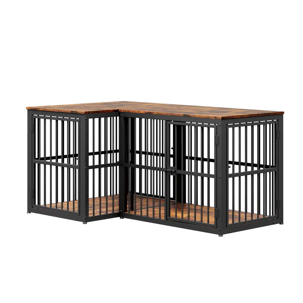 Meuble Cage Chien pour Salon - Solution de Couchage Décorative 84cm - 14