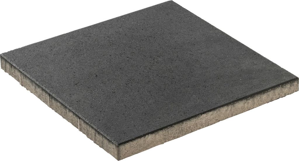 Terrassenplatten BETONPLATTE ANTHRAZIT 40/40/4 CM M. FASE