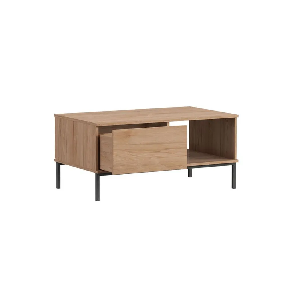 Table basse NIXI blanc anti-rayures facile à monter pour votre salon