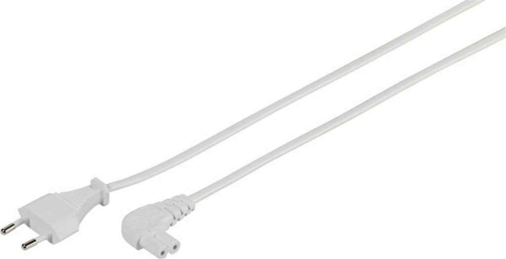 Netzanschlussleitung mit Winkelstecker, 3m (46204)