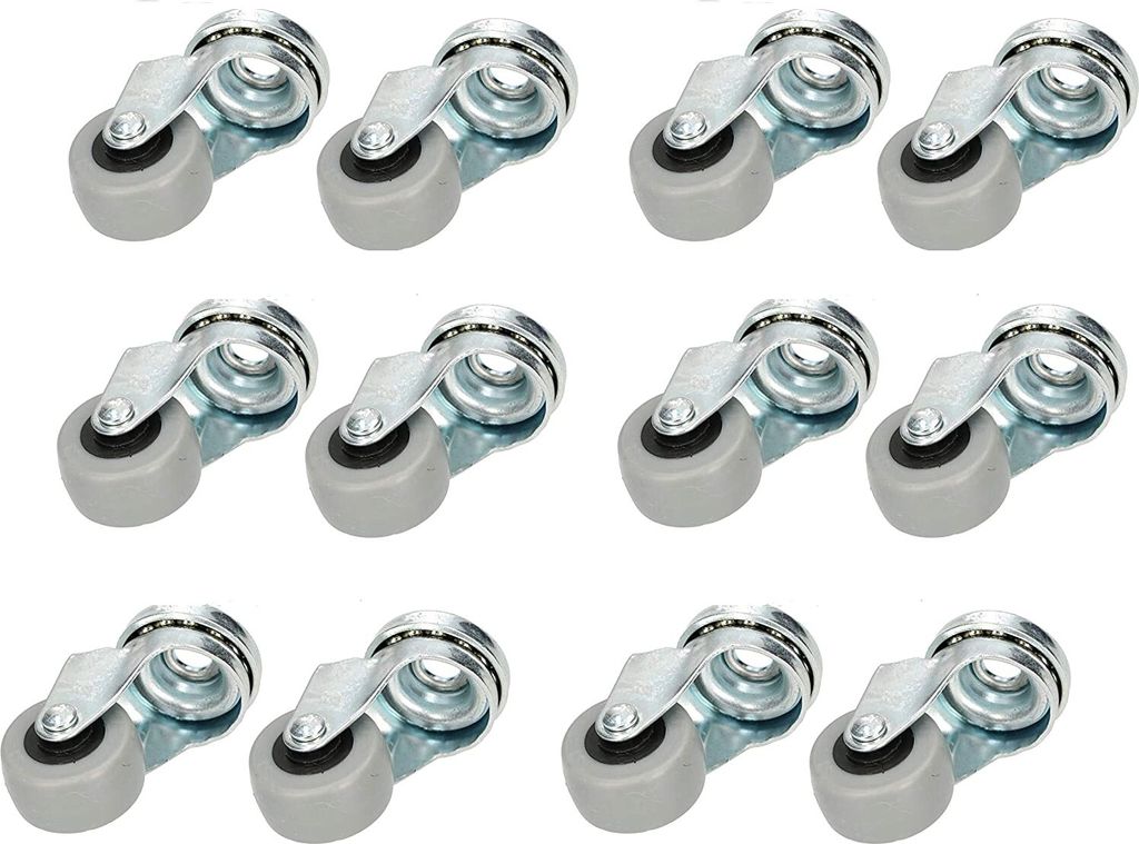 KOTARBAU Transportrollen 22mm - Gummirollen Für Möbel Und Werkzeug