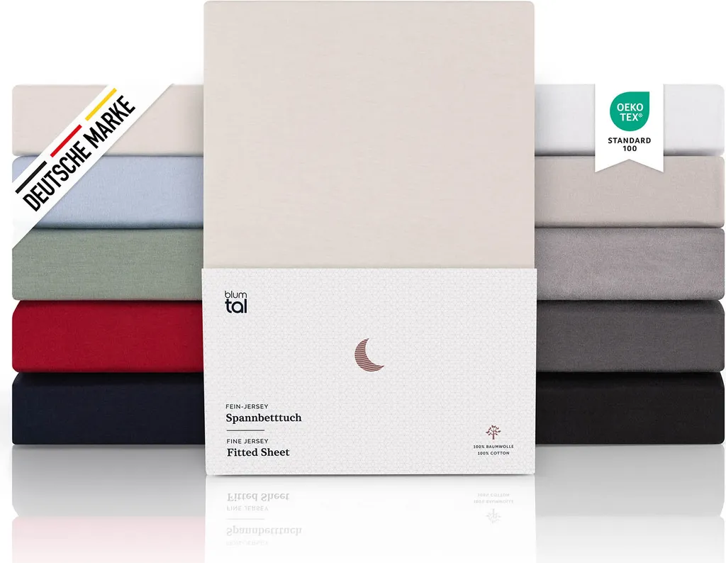 Lenzuolo Blumtal 180x200 Avorio: Cotone Premium per Letti Boxspring