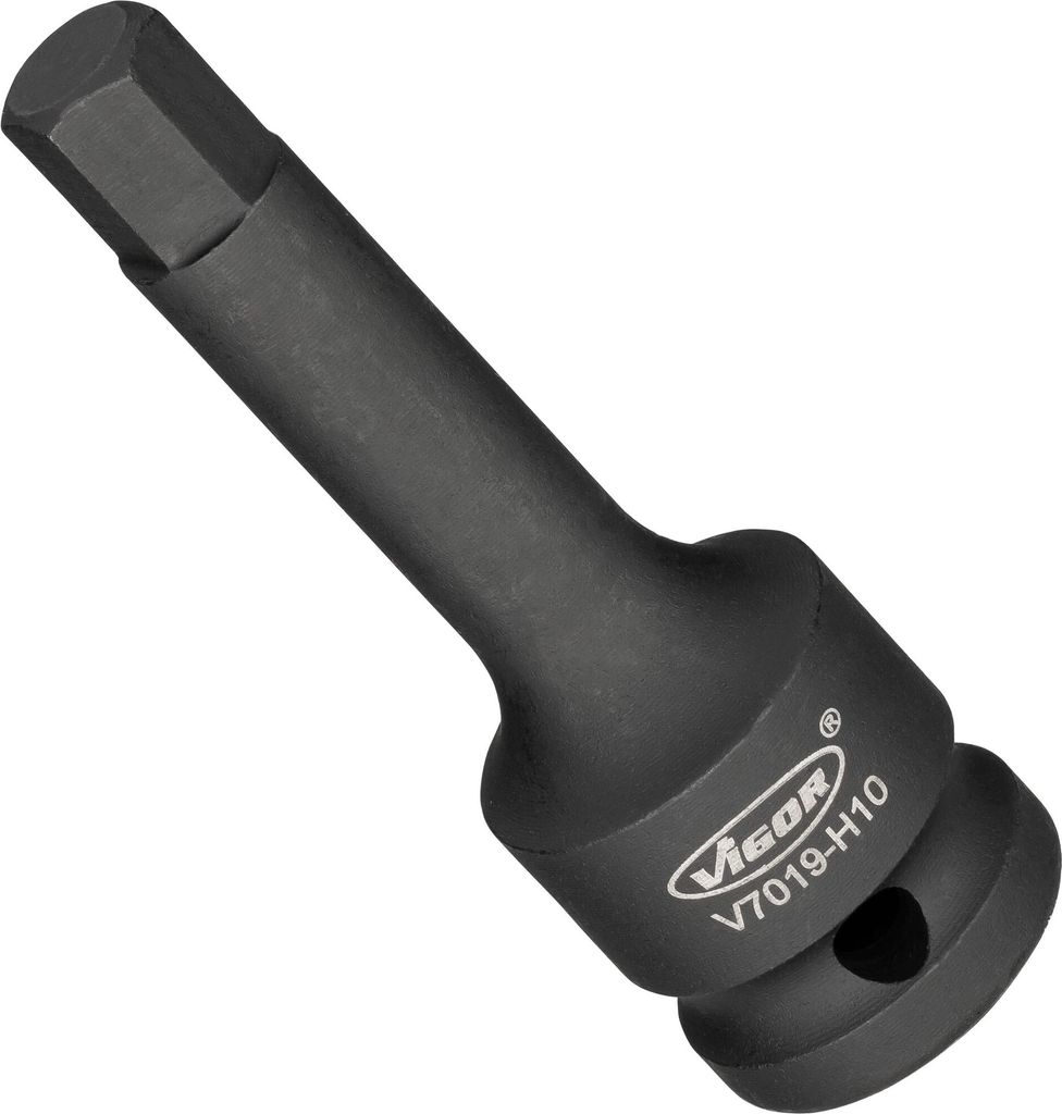 VIGOR Schlagschrauber Schraubendrehereinsatz V7019-H10 1/2" Sechskant SW 10