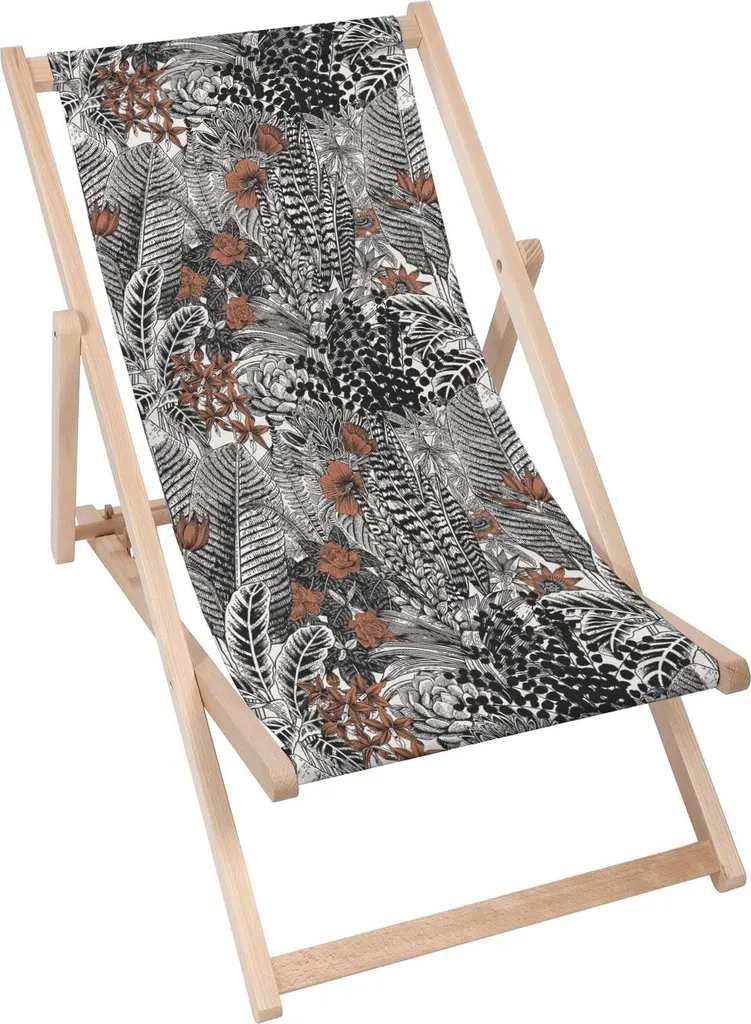 Sdraio Pieghevole Dreamroots Legno Vintage Tropical | Portata 130kg