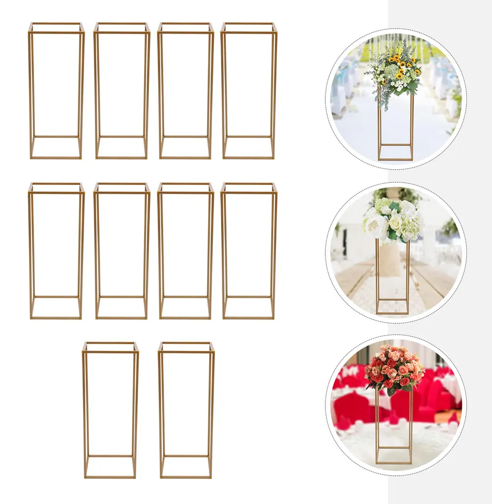 Support de fleurs pour réception et événementiel - Fer durable 10 unités