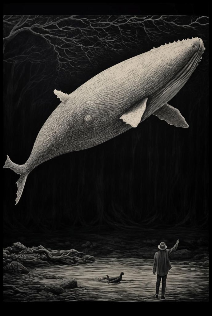 Plakat 61x91,5cm Weißer Wal