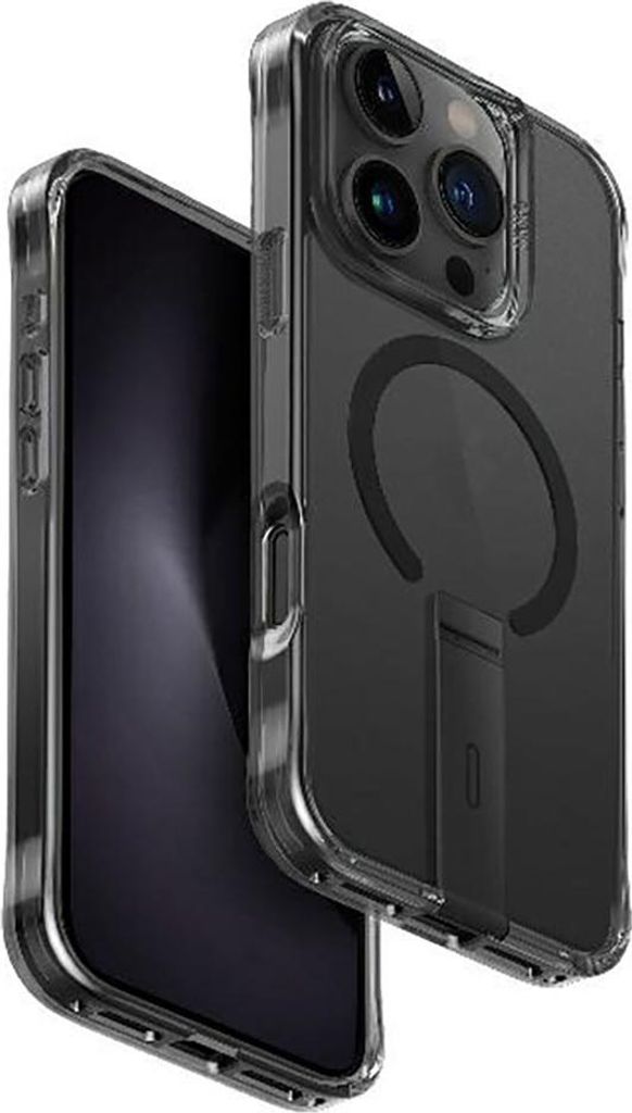 UNIQ Eleva mit Vertica Stand Apple iPhone 16 Pro karbon schwarz