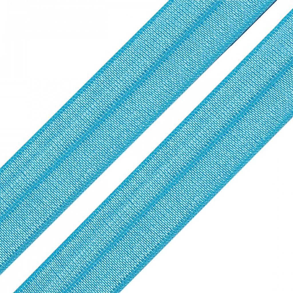 25m Einfassband 20mm hochelastisch 44% Elasthan gefalzt Faltgummi Schrägband