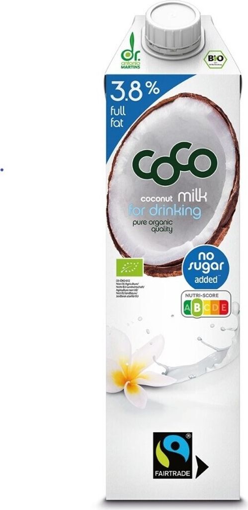 Kokosové Mlieko - Kokosový Nápoj 3,8% Tuku, Bez Pridaných Obrázok produktu 2
