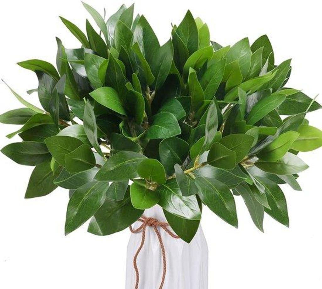 Kunstplanten 6er Set grün Plastik Dekoration